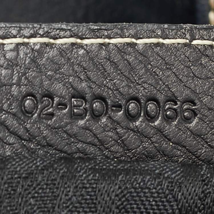 Pre Owned Dior Black Leather CD Satchel