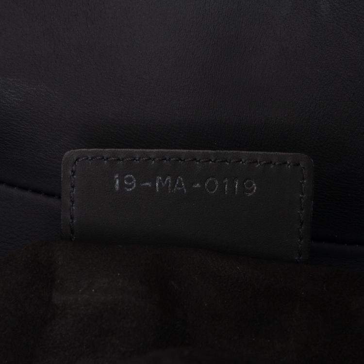 Pre Owned Dior Black Ultra Matte Calfskin Saddle Bag