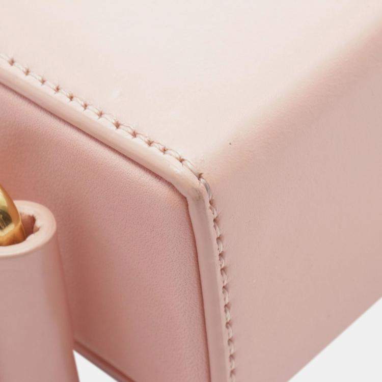 Pre Owned Dior Pink Leather 30 Montaigne Box Bag