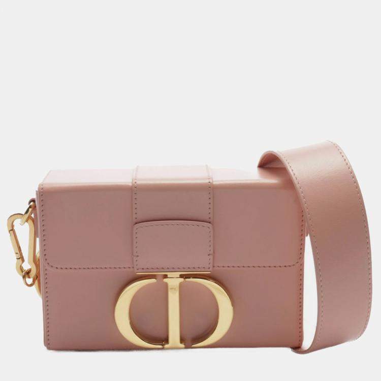 Pre Owned Dior Pink Leather 30 Montaigne Box Bag