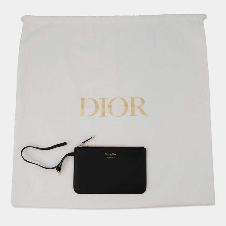 Pre Owned Dior To Jules Bag Black/White Tweed Calf Leather Size Medium
