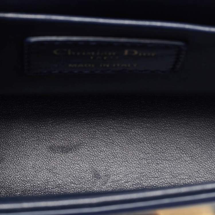 Pre Owned Dior Navy Blue Leather 30 Montaigne Box Bag
