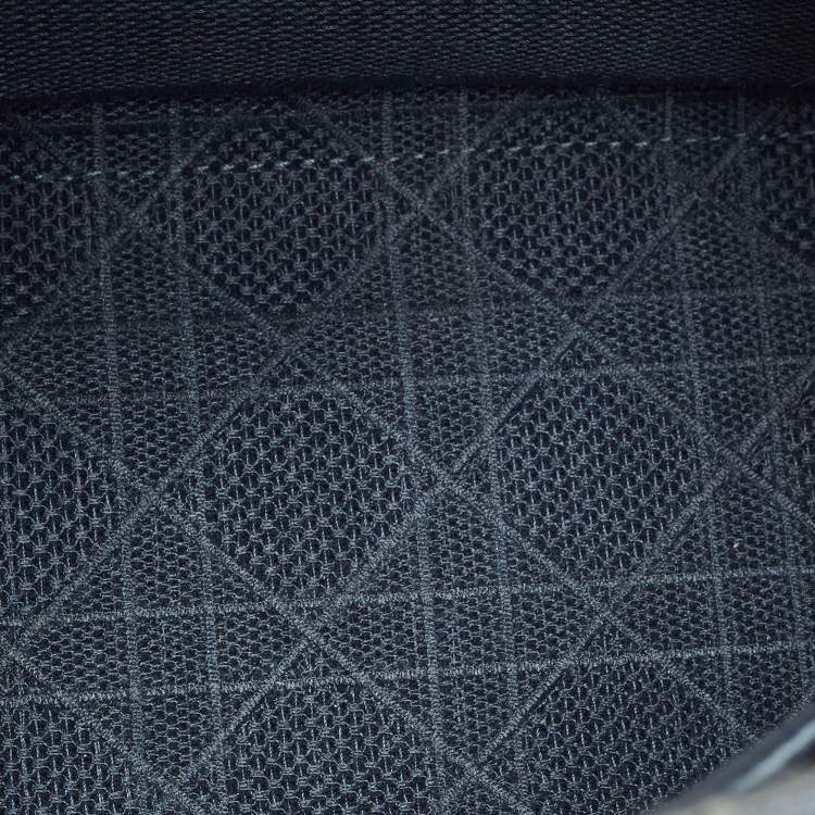 Pre Owned Dior Blue Cannage Embroidered Canvas Medium Lady D-Lite Tote