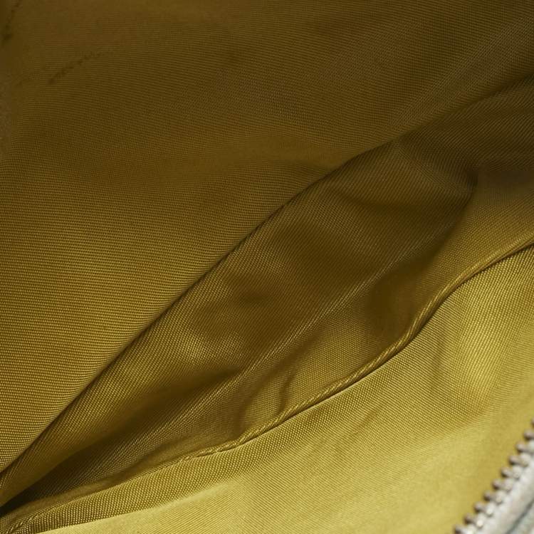 Pre Owned Dior Washed Blue Denim Mini Saddle Bag