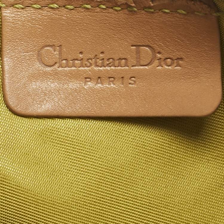 Pre Owned Dior Washed Blue Denim Mini Saddle Bag