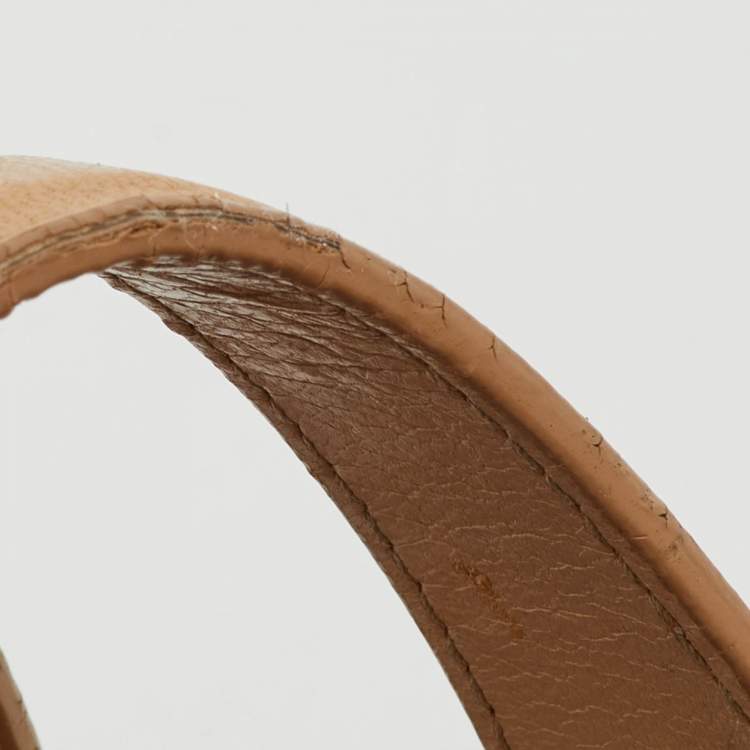 Pre Owned Dior Beige Cannage Leather Le Trente Shoulder Bag