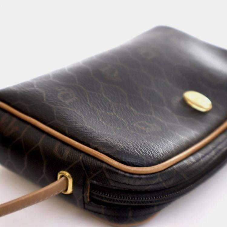 مملوكة مسبقًا Dior Vintage Canvas Honeycomb Shoulder Bag