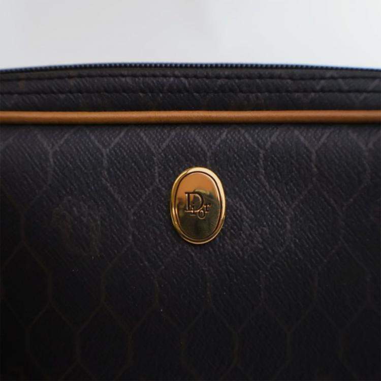 مملوكة مسبقًا Dior Vintage Canvas Honeycomb Shoulder Bag