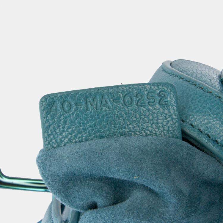 Pre Owned Dior Blue Micro Goatskin Saddle Bag