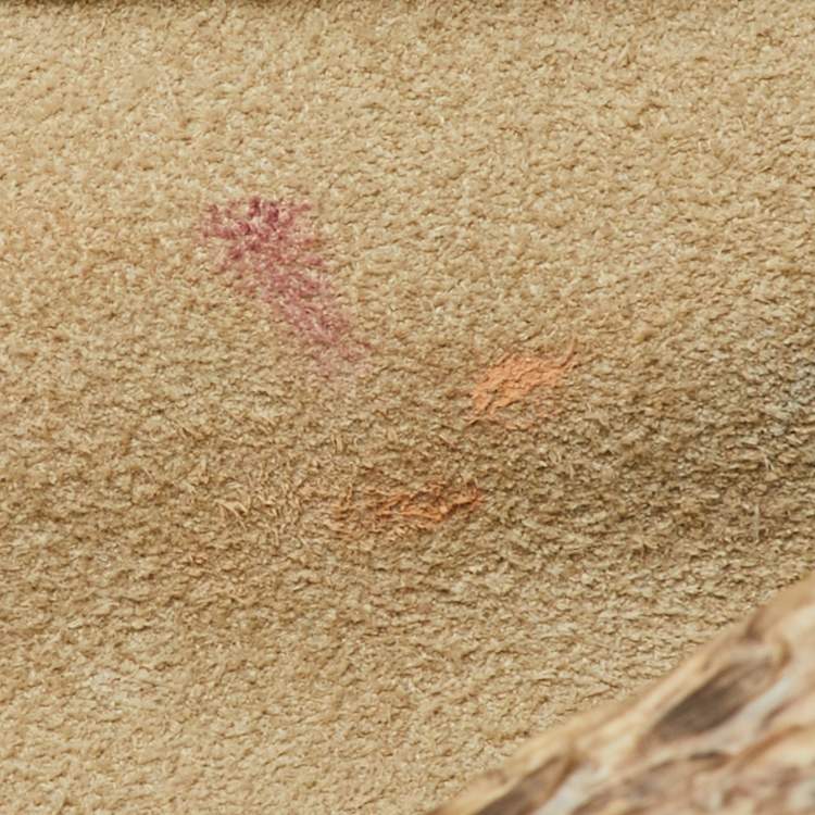 Pre Owned Dior Gold/Beige Python Large Lady Dior Tote