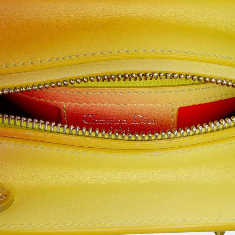 Pre Owned Dior Multicolor Medium Ombre Calfskin Lady Dior