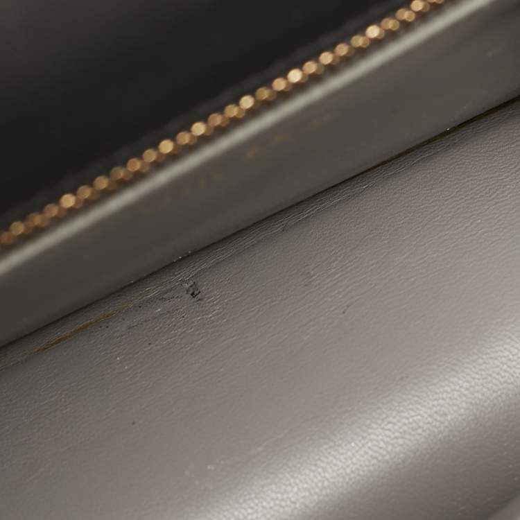 Pre Owned Dior Green Ceramic Effect Leather Diorama Club Shoulder Bag