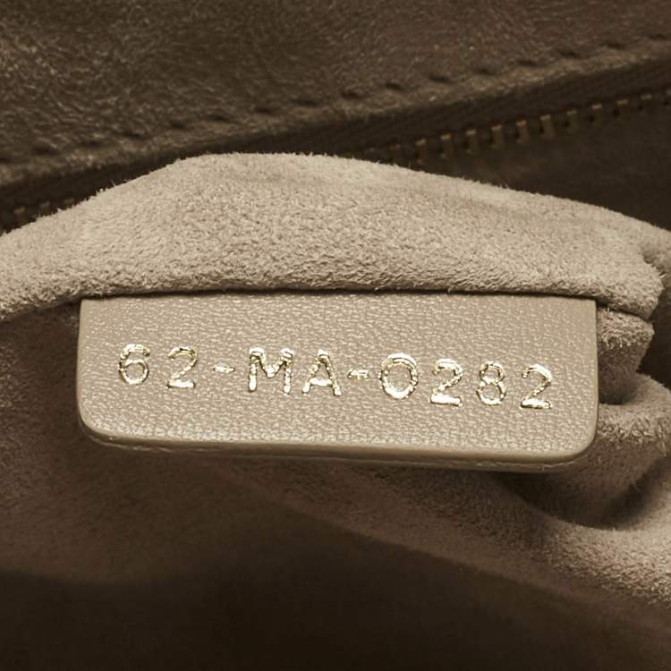 Pre Owned Dior Beige Archicannage Leather Medium Essential Tote