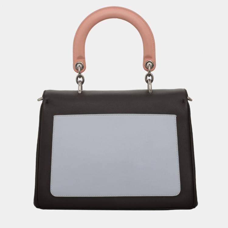 Pre Owned Dior Be Dior Flap Top Handle Bag