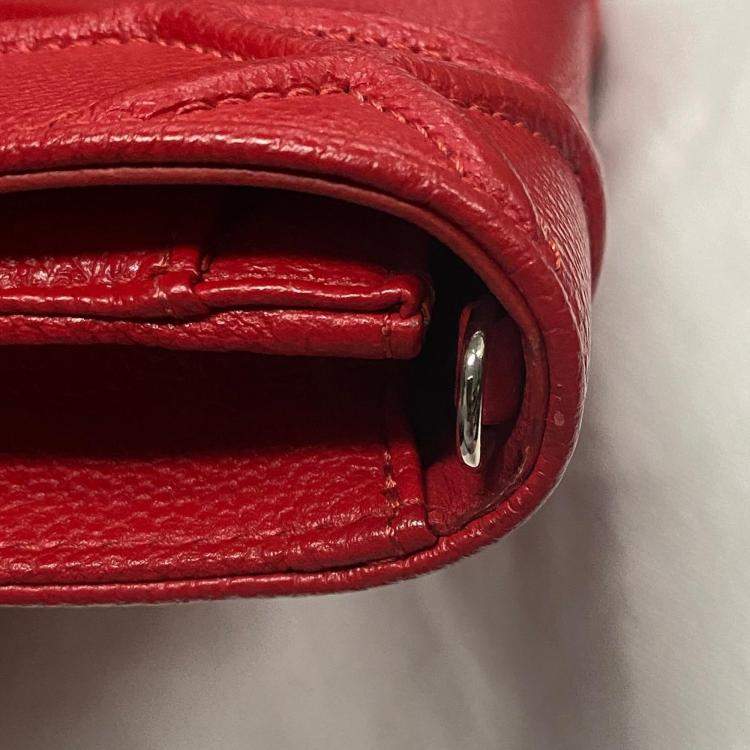 Pre Owned Diorama Wallet On Chain Pouch Bag