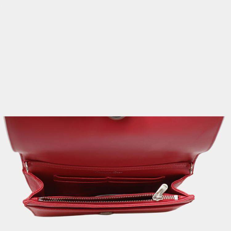 Pre Owned Diorama Wallet On Chain Pouch Bag