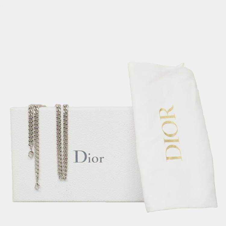 Pre Owned Diorama Wallet On Chain Pouch Bag