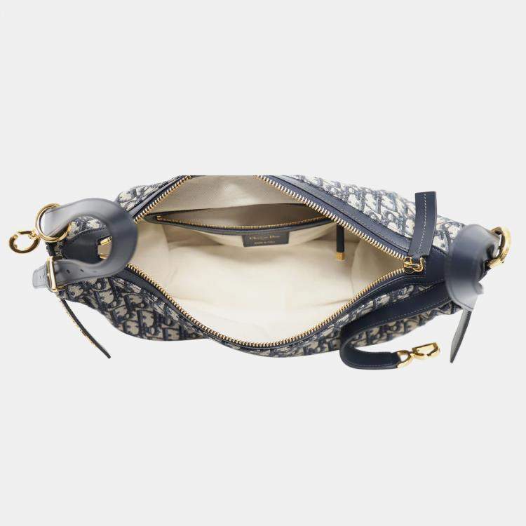 Pre Owned Oblique D-Journey Medium Canvas Shoulder Bag