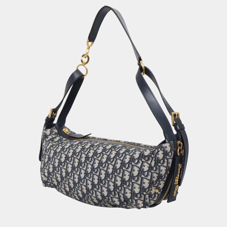 Pre Owned Oblique D-Journey Medium Canvas Shoulder Bag