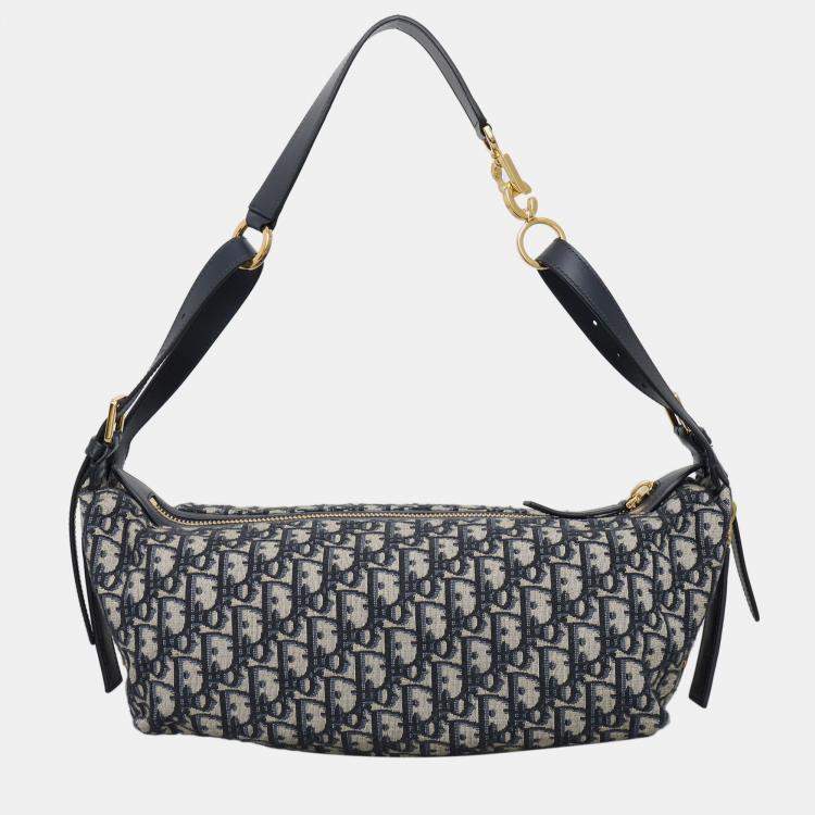 Pre Owned Oblique D-Journey Medium Canvas Shoulder Bag