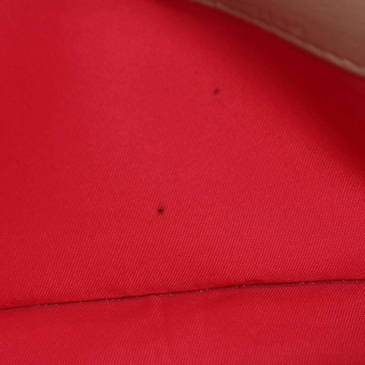 Pre Owned Dior Beige Cannage Leather Miss Dior Promenade Wallet on Chain