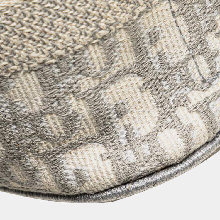Pre Owned Dior Grey Oblique Canvas Diortravel Vanity Case