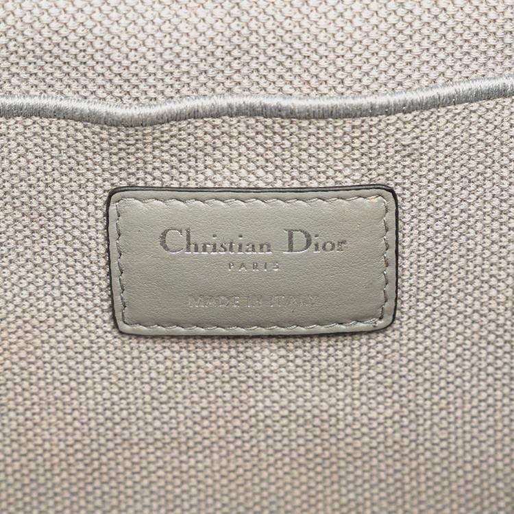Pre Owned Dior Grey Oblique Canvas Diortravel Vanity Case