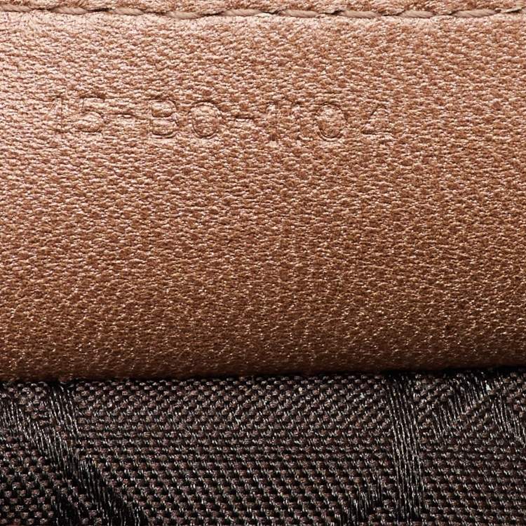 Pre Owned Dior Beige Cannage Leather Medium Lady Dior Tote