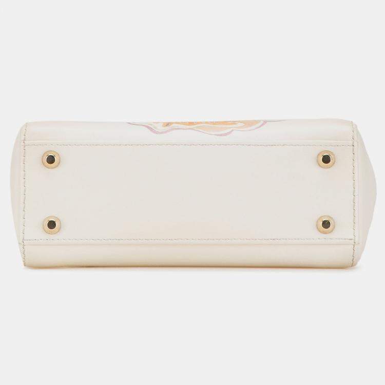 Pre Owned Dior Niki De Saint Phalle Dioramour Lady Dior Mini Calfskin Leather Top Handle Bag