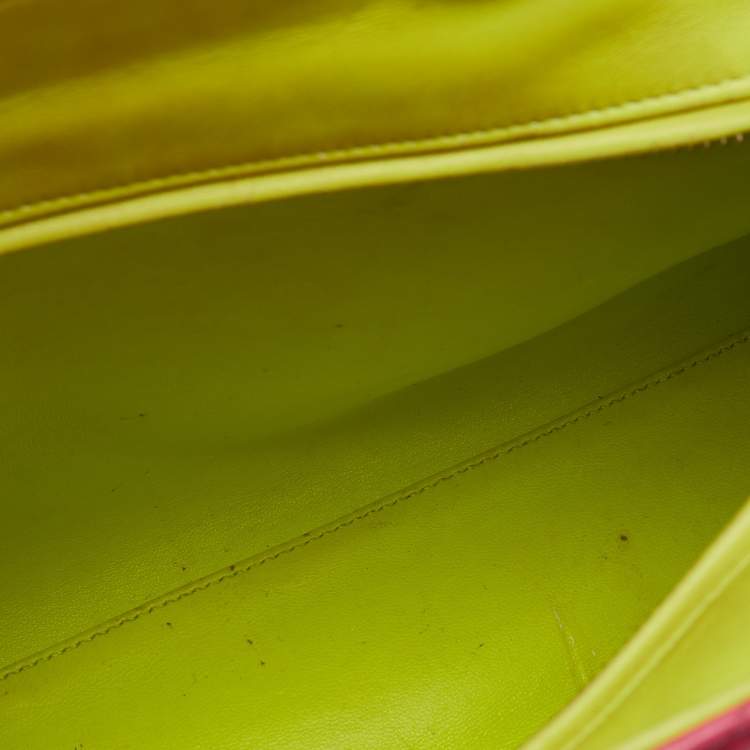 Pre Owned حقيبة يد توتس ديور ليدي ديور جلد كاناج متعدد الألوان كبيرة