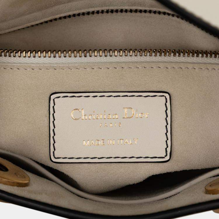 Pre Owned Dior White Niki de Saint Phalle Mini Calfskin Lady Dior