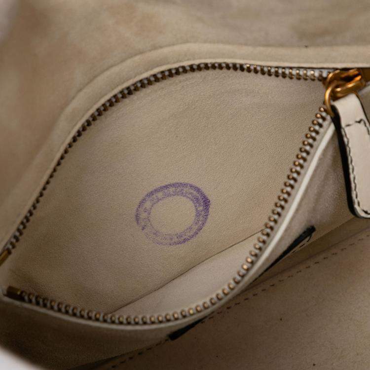 Pre Owned Dior White Niki de Saint Phalle Mini Calfskin Lady Dior