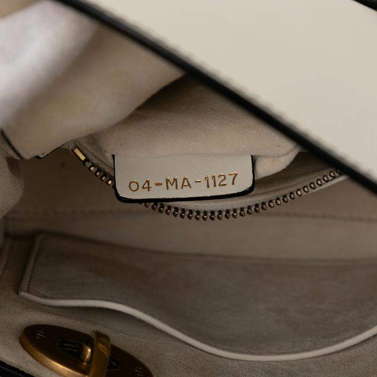 Pre Owned Dior White Niki de Saint Phalle Mini Calfskin Lady Dior