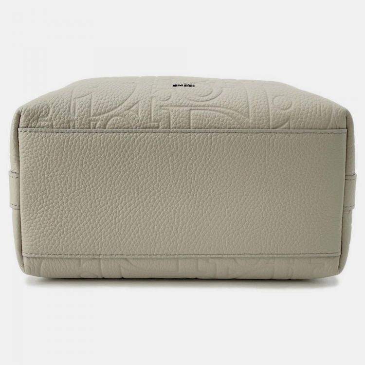 Pre Owned Dior Gravity Pouch Gray Leather