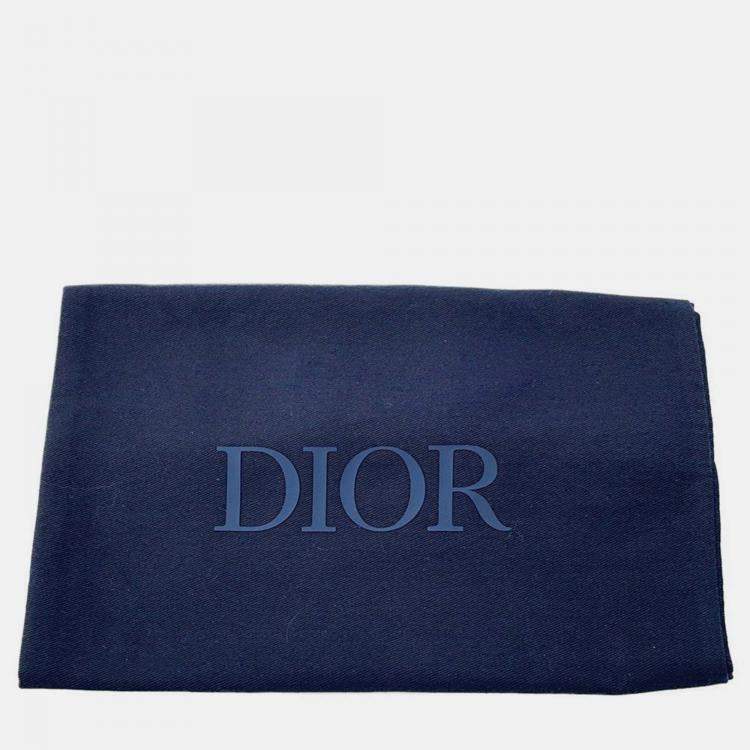 Pre Owned Dior Gravity Pouch Gray Leather