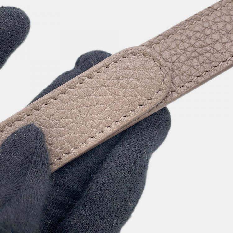 Pre Owned Dior Bobby Greige Grained Calfleather Medium Shoulder Bag