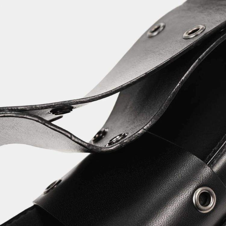 Pre Owned Christian Dior Black Leather Street Chic Columbus Shoulder Bag