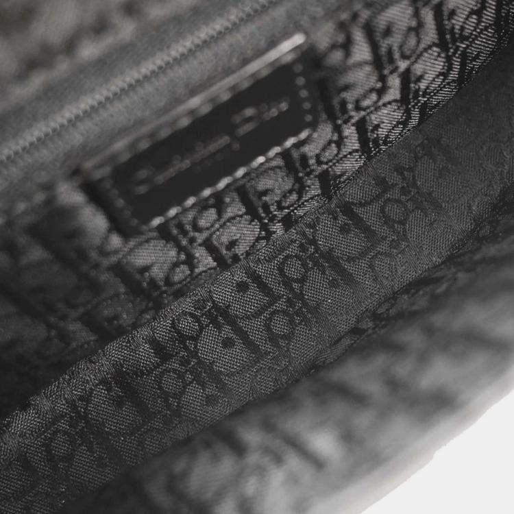 Pre Owned Christian Dior Black Leather Street Chic Columbus Shoulder Bag