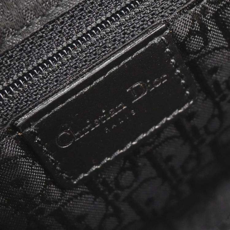Pre Owned Christian Dior Black Leather Street Chic Columbus Shoulder Bag