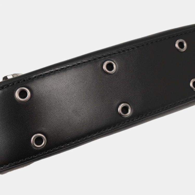 Pre Owned Christian Dior Black Leather Street Chic Columbus Shoulder Bag