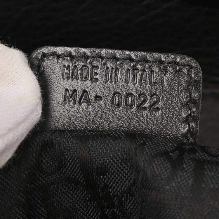 Pre Owned Christian Dior Black Leather Street Chic Columbus Shoulder Bag