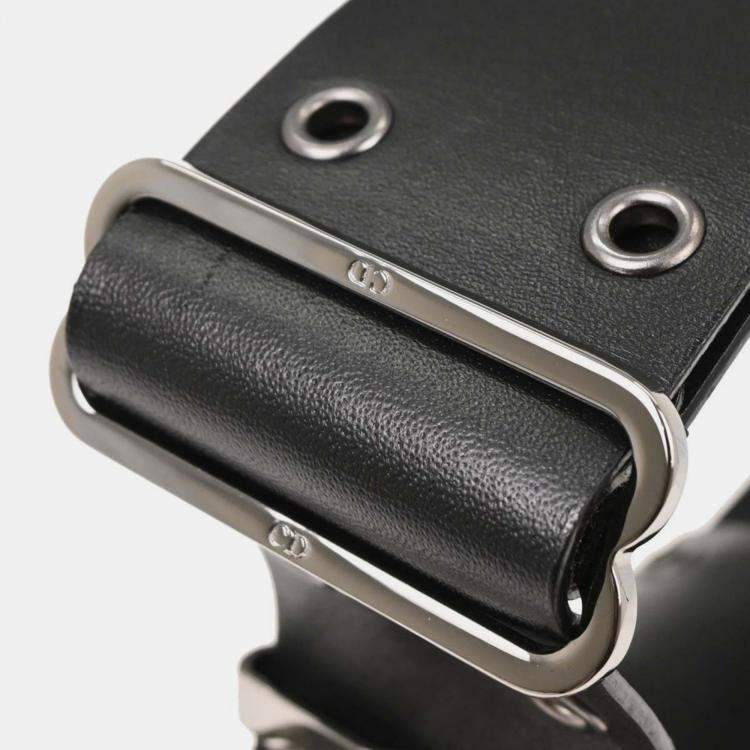 Pre Owned Christian Dior Black Leather Street Chic Columbus Shoulder Bag