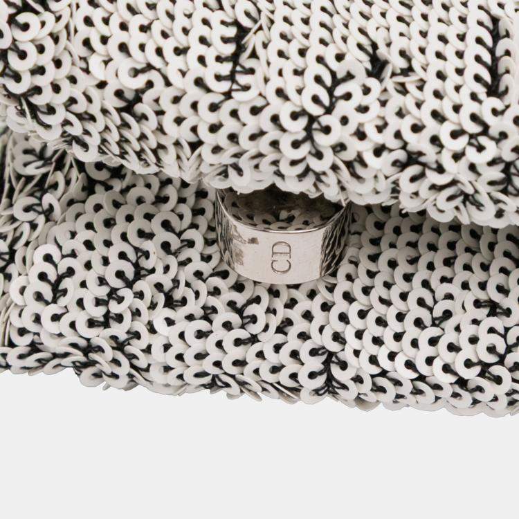 Pre Owned Dior Black Sequin Clutch