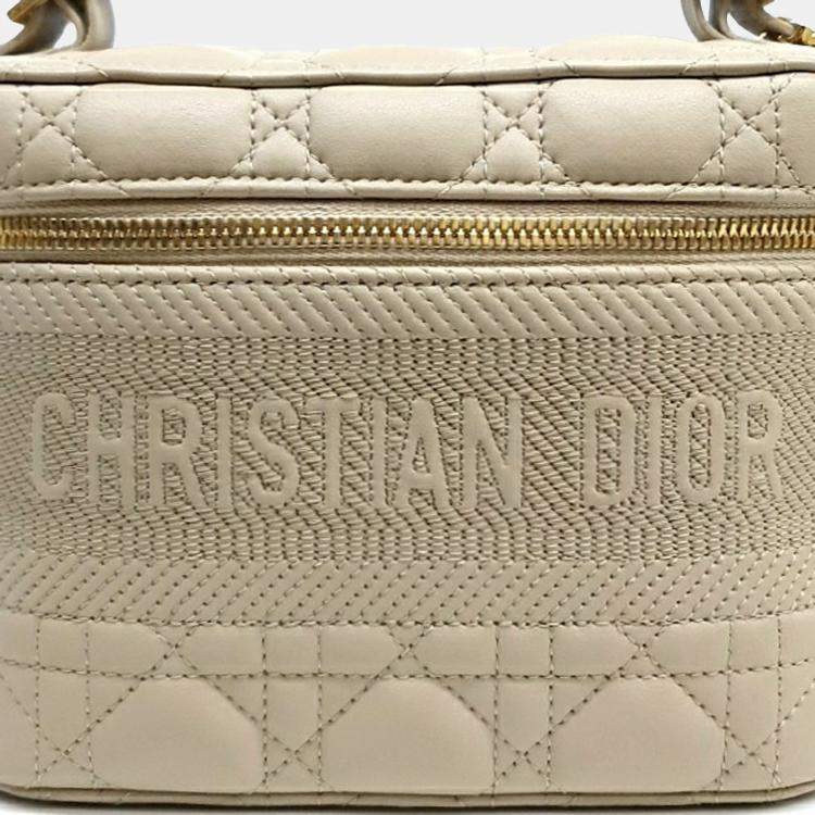Pre Owned Dior Cannage Travel Vanity Small
