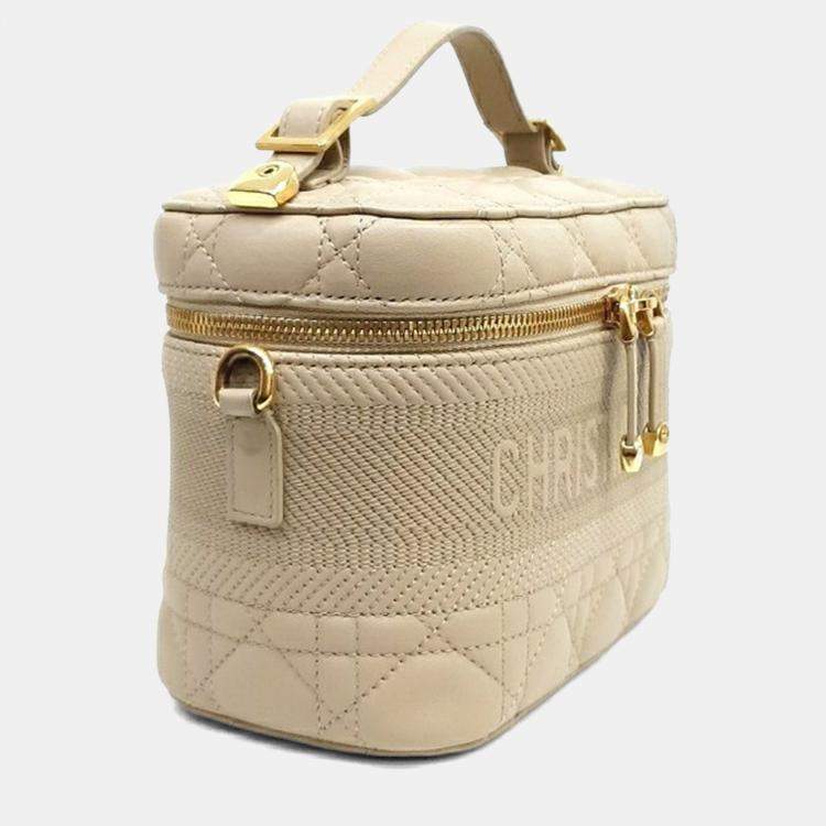 Pre Owned Dior Cannage Travel Vanity Small