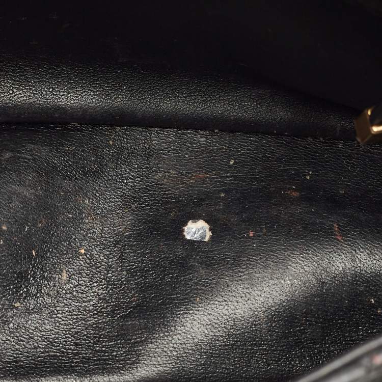 Pre Owned Dior Black Cannage Leather Small Caro Shoulder Bag