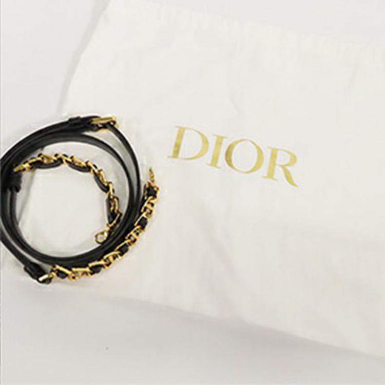 Pre Owned Dior Black Mini Calfskin 30 Montaigne Amber Bucket Bag