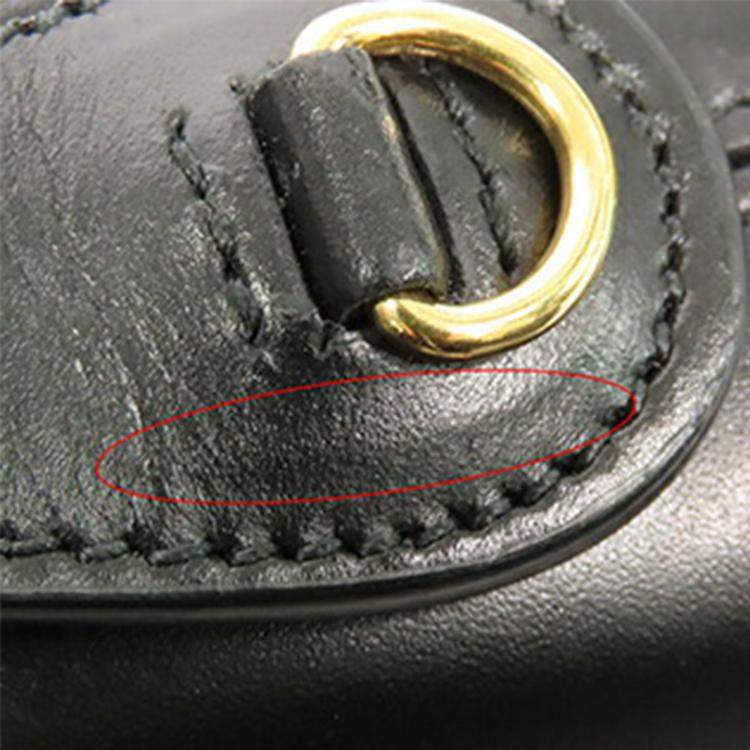 Pre Owned Dior Black Mini Calfskin 30 Montaigne Amber Bucket Bag