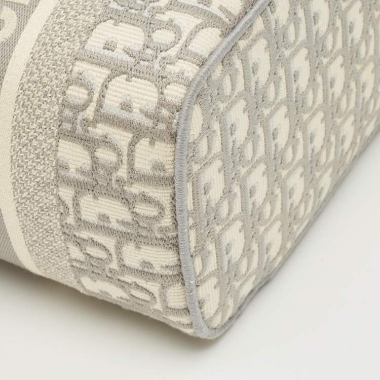 Pre Owned Dior Grey Oblique Canvas Diortravel Vanity Case