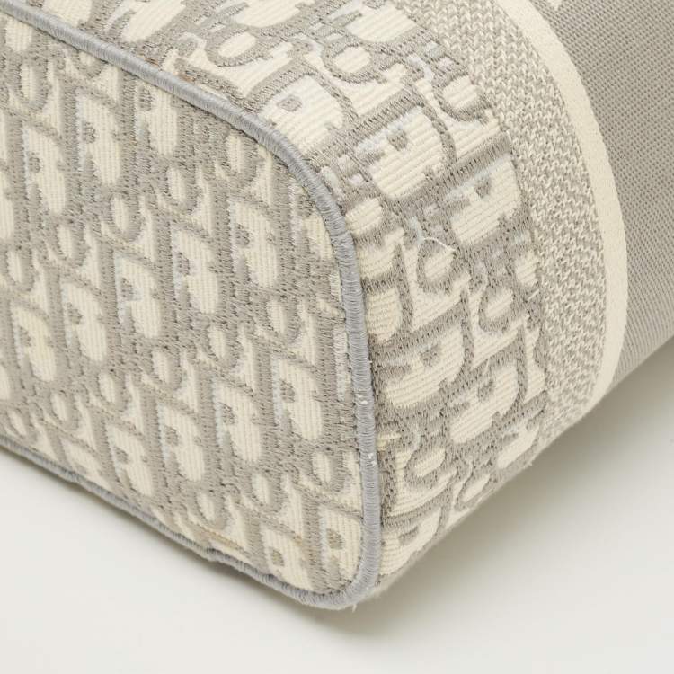 Pre Owned Dior Grey Oblique Canvas Diortravel Vanity Case